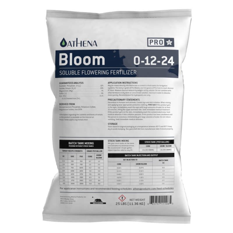 Athena Pro Line - Bloom 25lb - Progressive Growth Garden Supply