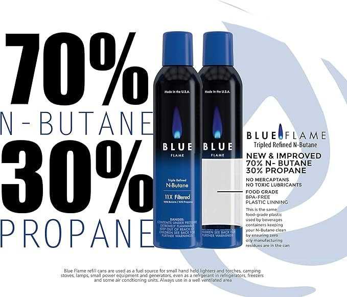 Blue Flame N - Butane Food - grade Triple Refined 11X Filtered Butane Gas - Progressive Growth Garden Supply