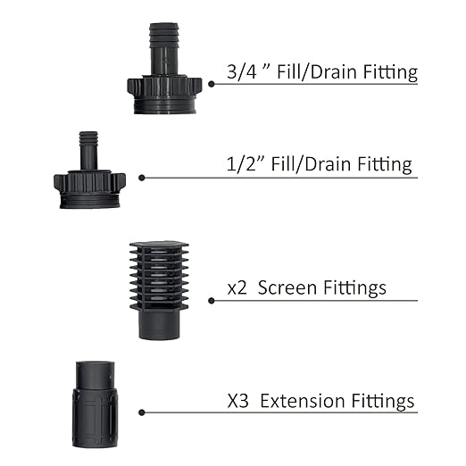 Ebb & Flow Fitting Kit for Flood and Drain Table - Progressive Growth Garden Supply