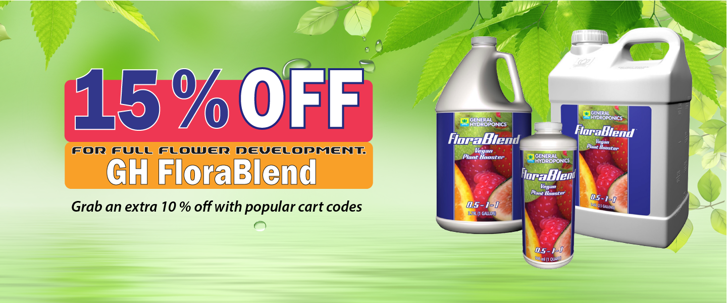 15 percent off flora blend