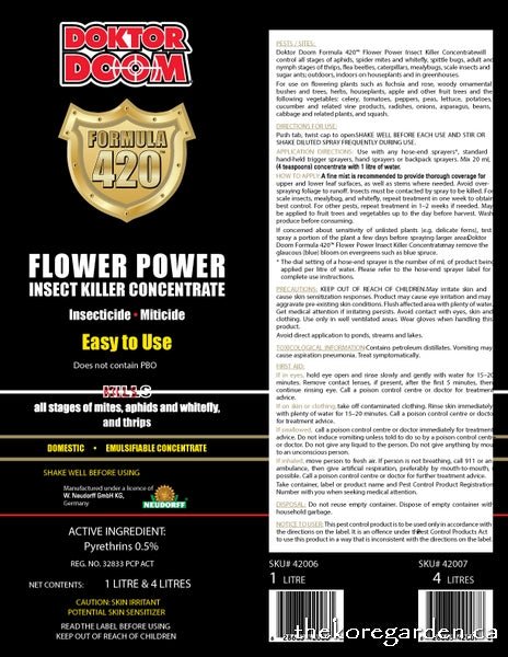 Formula 420 Flower Power Doktor Doom - Progressive Growth Garden Supply