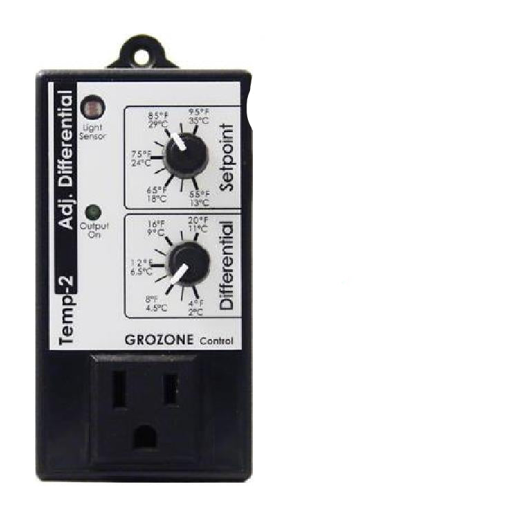 Grozone TP2 Adjustable Differential Thermostat - Progressive Growth Garden Supply