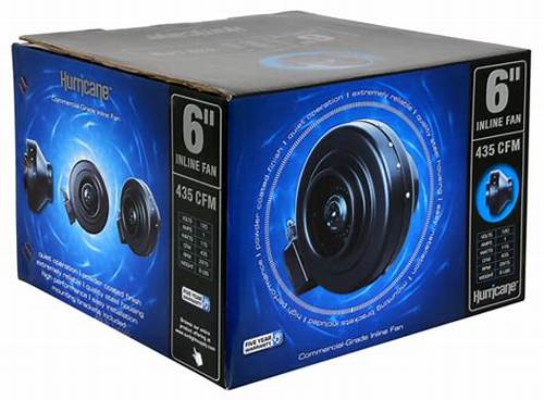 Hurricane® Commercial Grade Inline Fan 6" 435 CFM - Progressive Growth Garden Supply