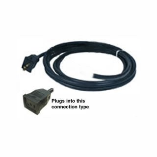 Lamp cord for ballast - 3 pin square - Progressive Growth Garden Supply