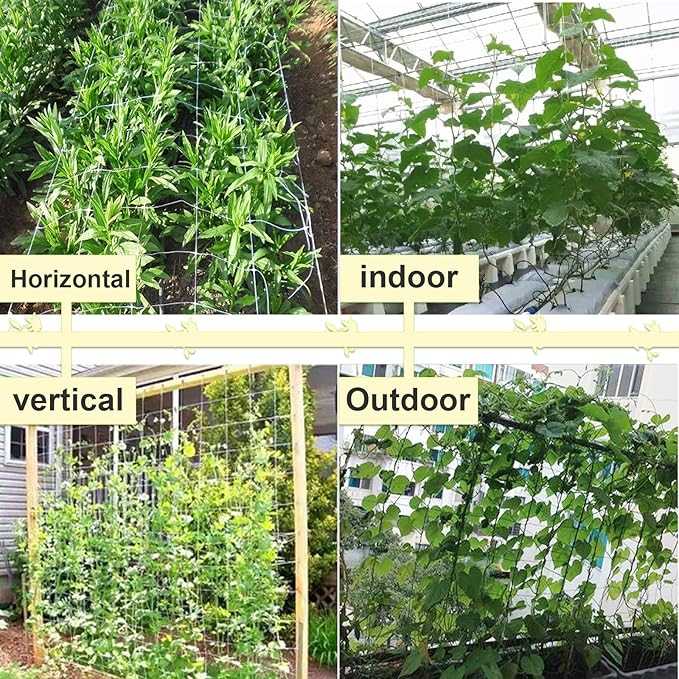 Trellis netting 6 inch mesh 5 x 60 - Progressive Growth Garden Supply