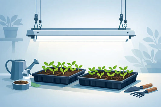 T5 Lights for Seedlings Setup and Hanging Height