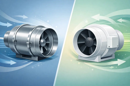 All-Metal vs Plastic Inline Duct Fans Compared - Progressive Growth Garden Supply