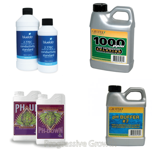 PH/TDS/EC Solutions & Modifiers - Progressive Growth Garden Supply