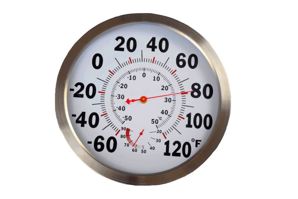 12" Thermometer Humidity Gauge - Progressive Growth Garden Supply