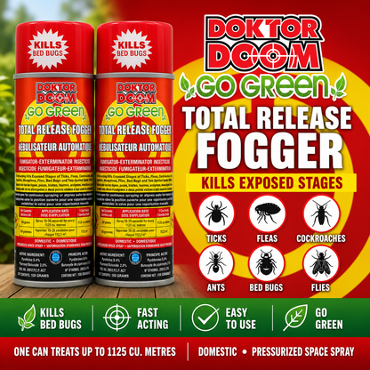 Doktor Doom Go Green - Total Release Fogger  2 pack 150 gram