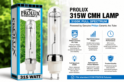315W Ceramic Metal Halide Lamp (Philips Arc Tube) – 3100K Master Color - Progressive Growth Garden Supply