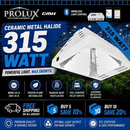 315W Vertical Ceramic Metal Halide Grow light - Progressive Growth Garden Supply