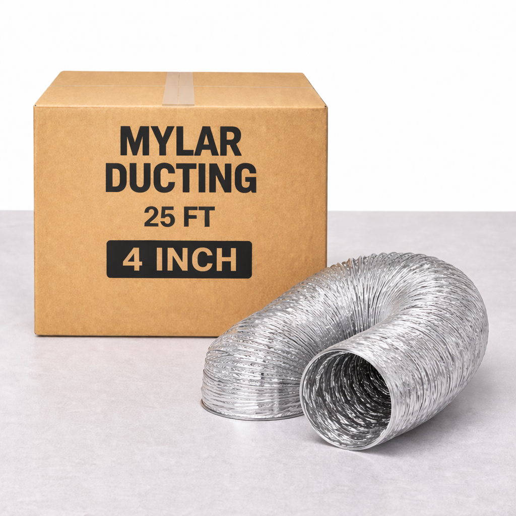 Ducting Mylar 4 inch 25' Box - Flexible Ventilation Duct