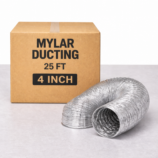 Ducting Mylar 4 inch 25' Box - Flexible Ventilation Duct