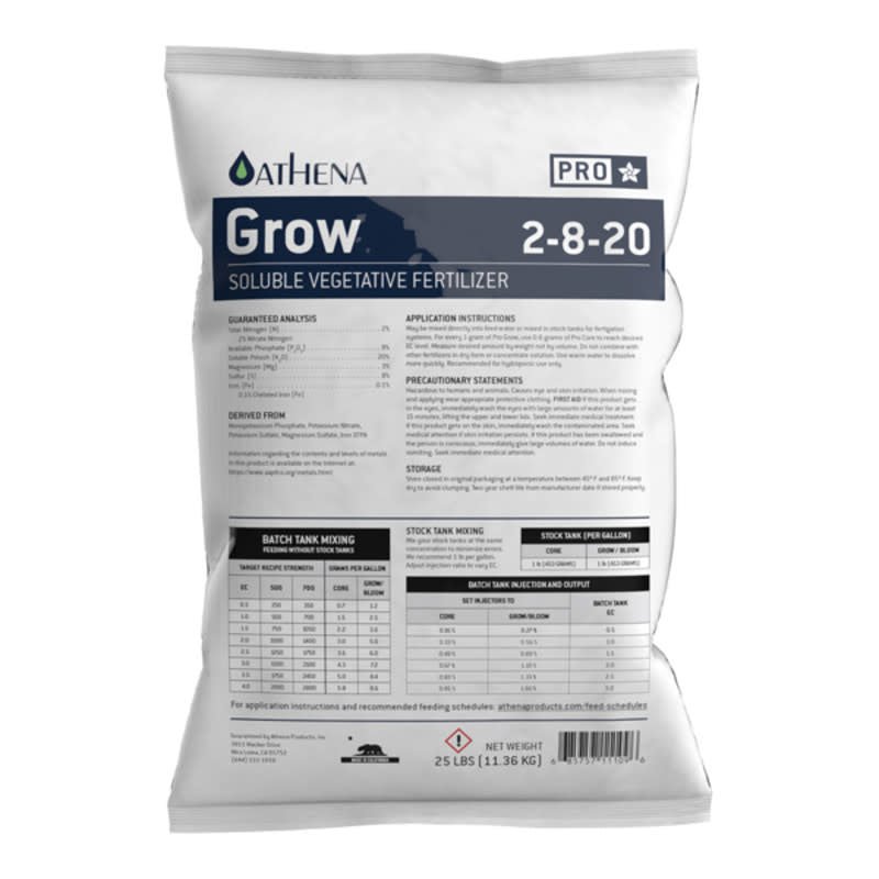 Athena Pro Line - Grow 25lb - Progressive Growth Garden Supply
