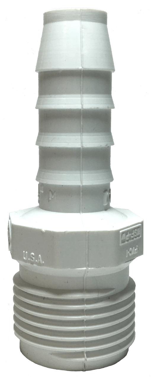 Barbed 1/2 insert Male 3/4 Hose End - Progressive Growth Garden Supply