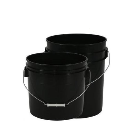 Black Plastic Bucket 3, or 5 gallon. - Progressive Growth Garden Supply