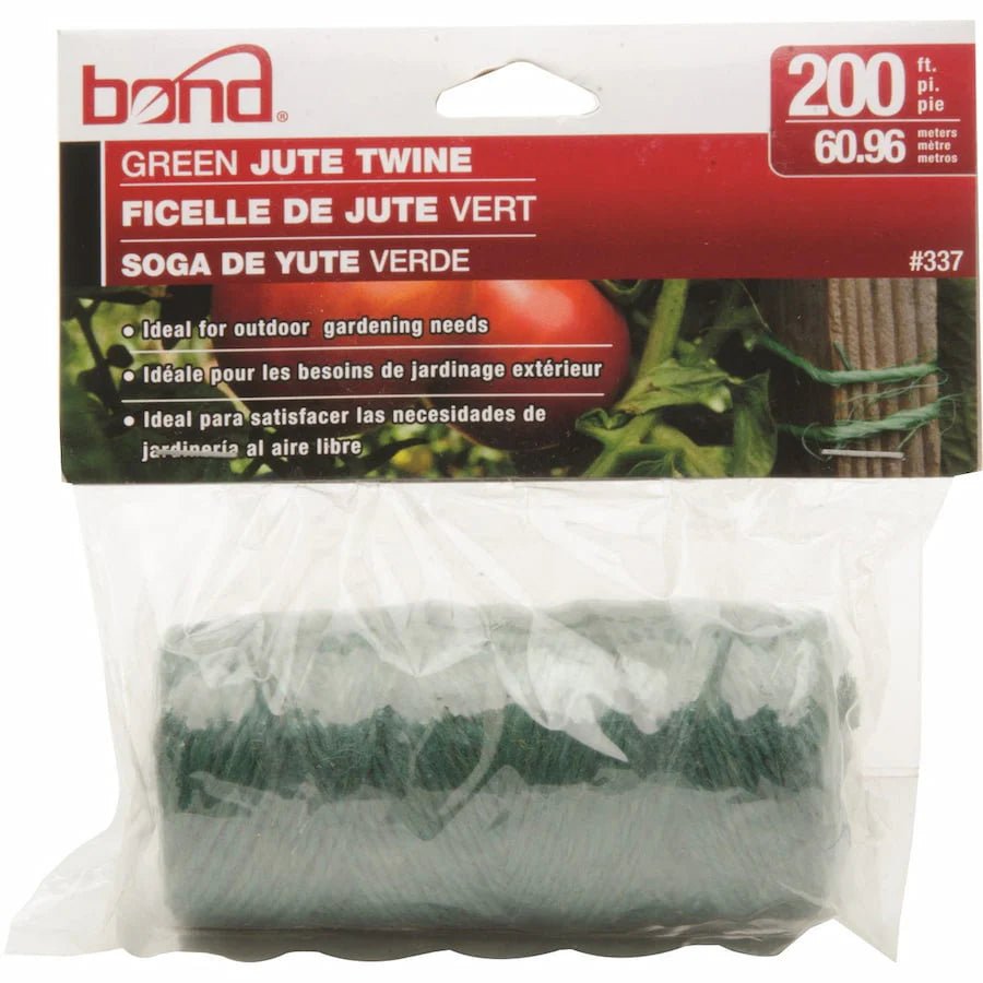 Bond Green Jute Twine (200ft Roll) - Progressive Growth Garden Supply