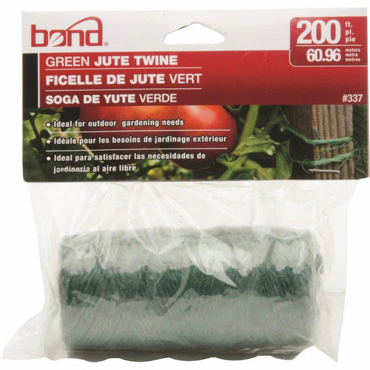 Bond Green Jute Twine (200ft Roll) - Progressive Growth Garden Supply