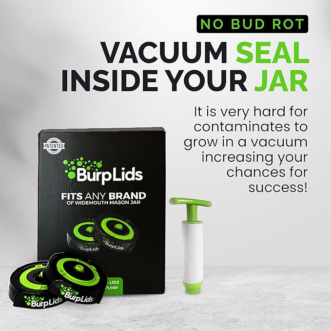 BurpLids 12 Pack of Lids With Pump - Progressive Growth Garden Supply