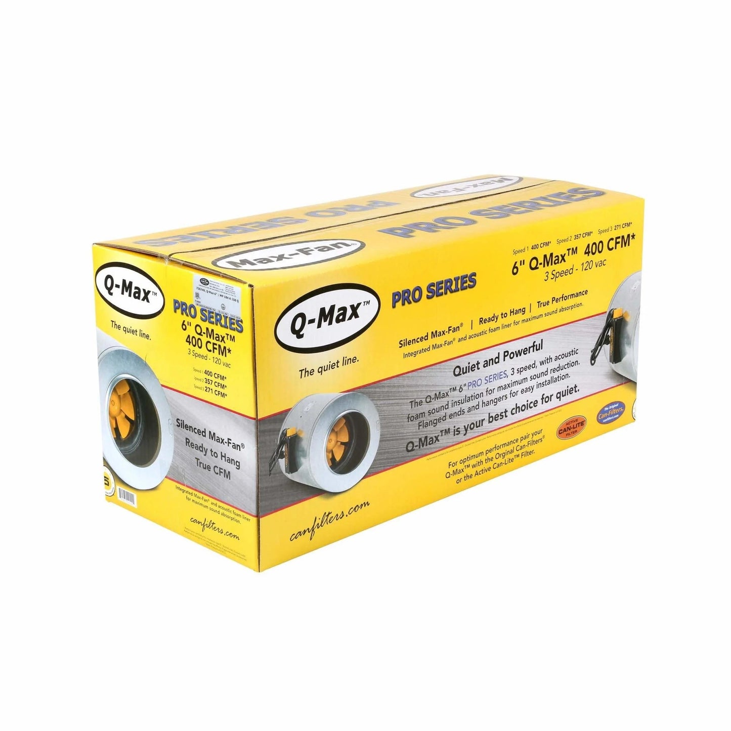 Can - Fan Q - Max - 6 inch 400cfm - Progressive Growth