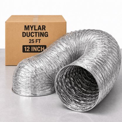 Ducting Mylar 25' Box - Flexible Ventilation Duct - Progressive Growth Garden Supply