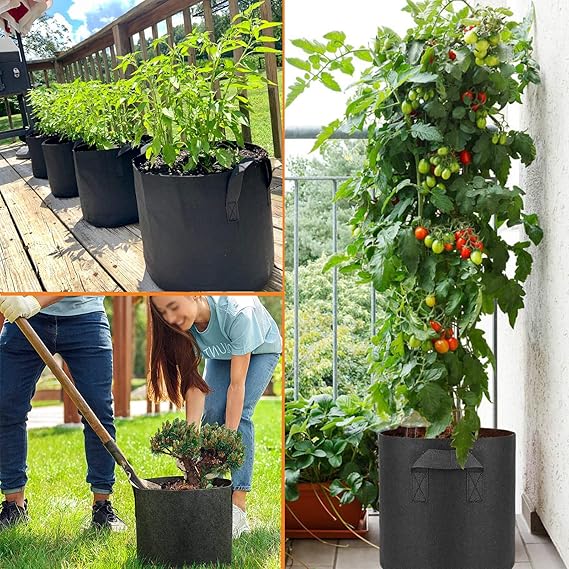 Fabric Dirt Planter Pot 5 gallon 25 pack - Progressive Growth Garden Supply