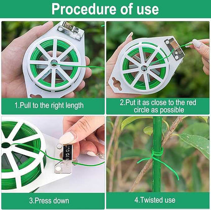Garden Plant Twist Tie with cutter 100 m - Progressive Growth Garden Supply