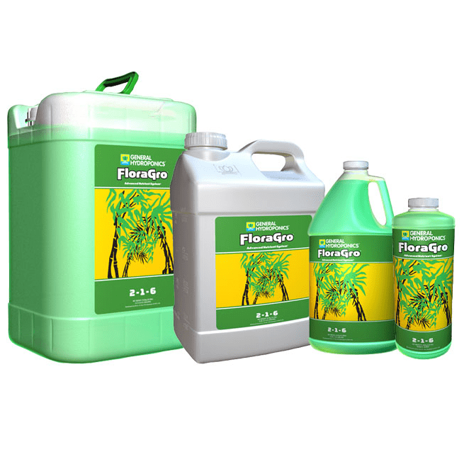 FloraGro Plant Nutrient System | General Hydroponics 3-Part Formula ...