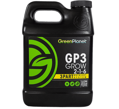 Green Planet GP3 Grow - Progressive Growth Garden Supply