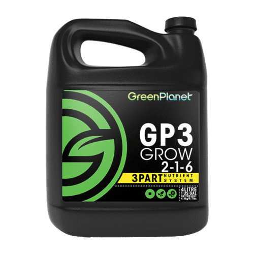 Green Planet GP3 Grow - Progressive Growth Garden Supply