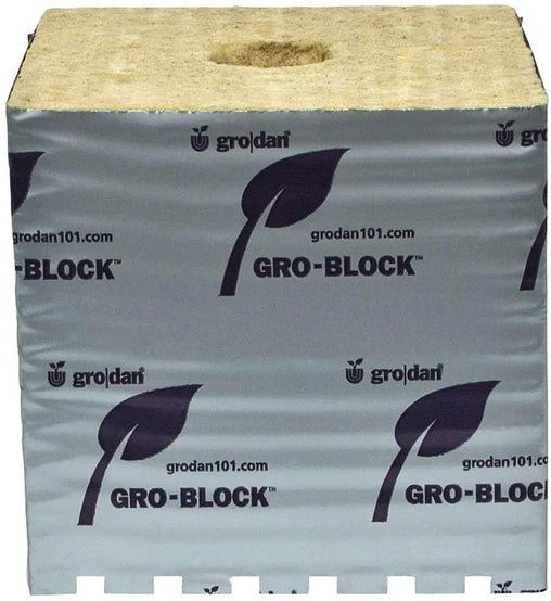 Grodan 6x6x6" Hugo Block Improved Grow Block - Progressive Growth Garden Supply