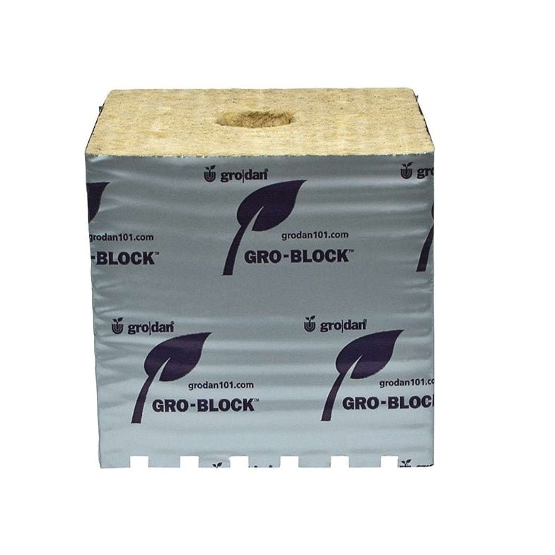 Grodan 6x6x6" Hugo Block Improved Grow Block - Progressive Growth Garden Supply