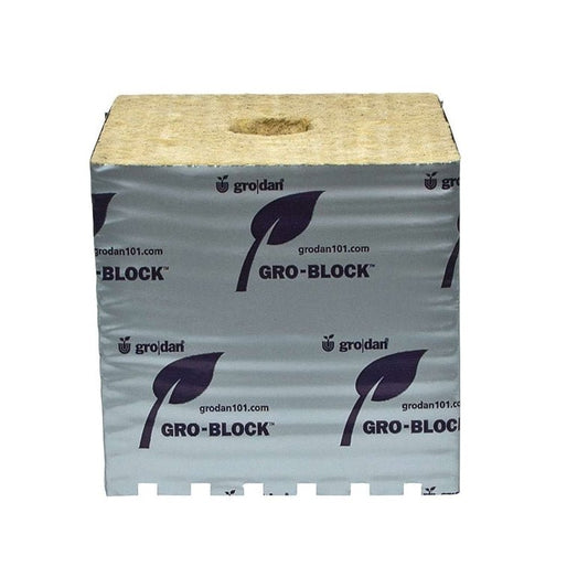 Grodan 6x6x6" Hugo Block Improved Grow Block - Progressive Growth Garden Supply