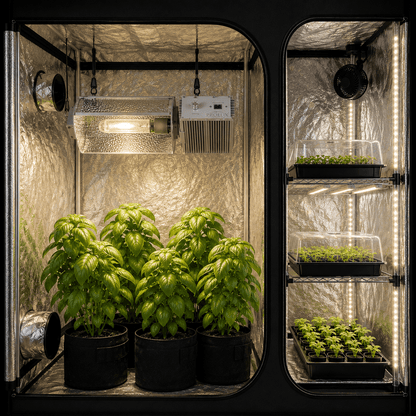 Grow Tent 5x4x7 - Removeable Chamber Divider - Progressive Growth Garden Supply