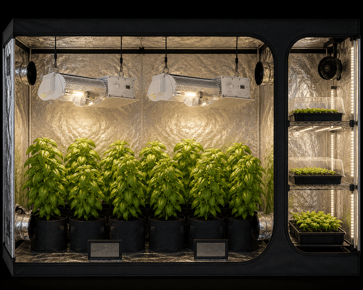Grow Tent 9x4x7 Removable Chamber Divider - Progressive Growth Garden Supply