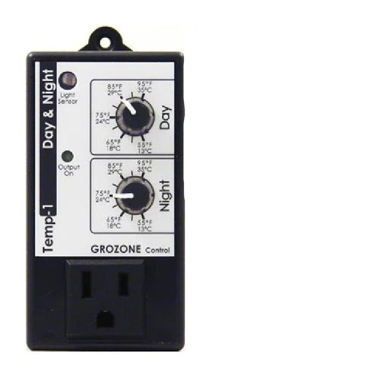 Grozone TP1 Day Night Thermostat - Progressive Growth Garden Supply