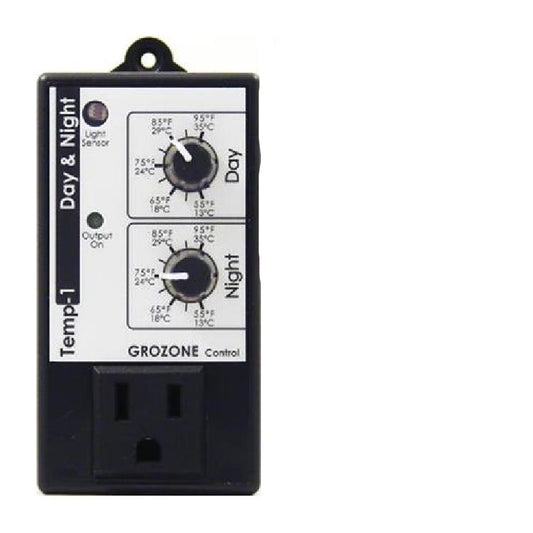 Grozone TP1 Day Night Thermostat - Progressive Growth Garden Supply