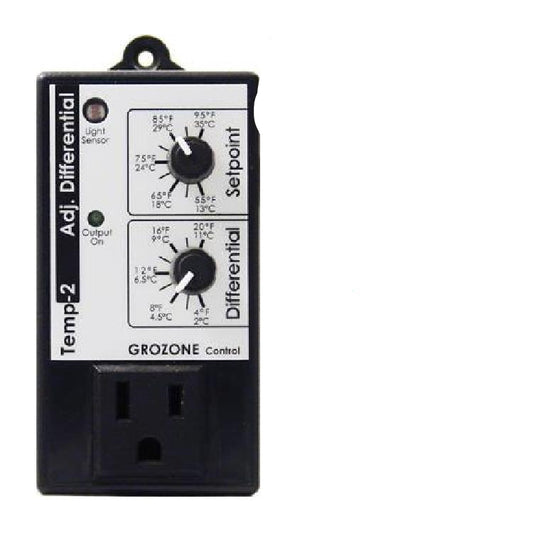 Grozone TP2 Adjustable Differential Thermostat - Progressive Growth Garden Supply