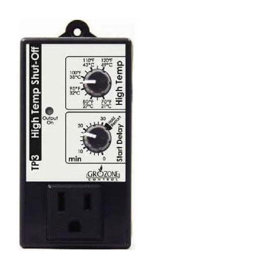 Grozone TP3 High Temperature Light Shutoff - Progressive Growth Garden Supply