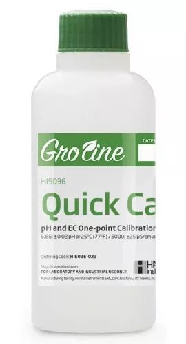 Hanna HI5036 - 023 Quick Calibration Solution for GroLine pH and EC Meters, 230 ml - Progressive Growth Garden Supply