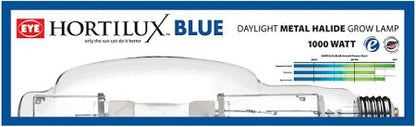 Hortilux Daylight Blue: 1000 Watt Metal Halide Grow Light - Progressive Growth Garden Supply