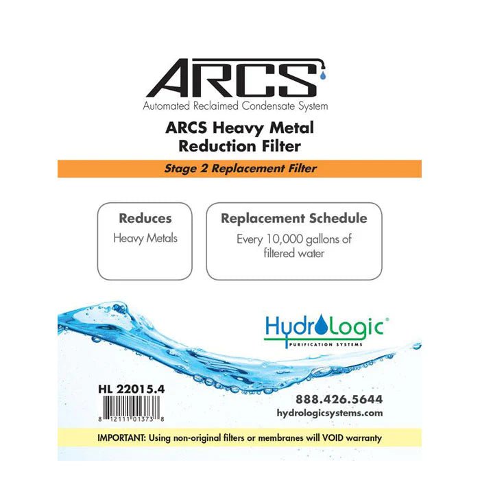 Hydro Logic ARCS - Stage 2 - Heavy Metal Reduction Cartridge (HL22015.4) - Progressive Growth Garden Supply
