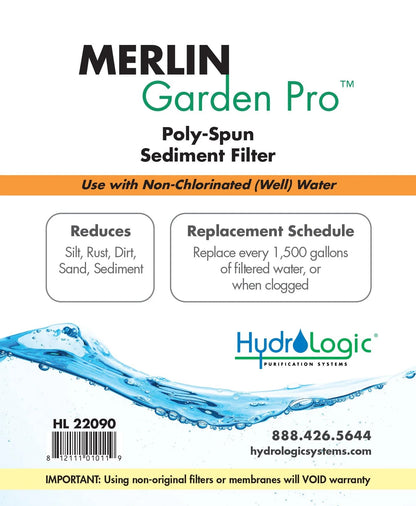 Hydrologic Merlin - Garden Pro Sediment Filter - Progressive Growth Garden Supply