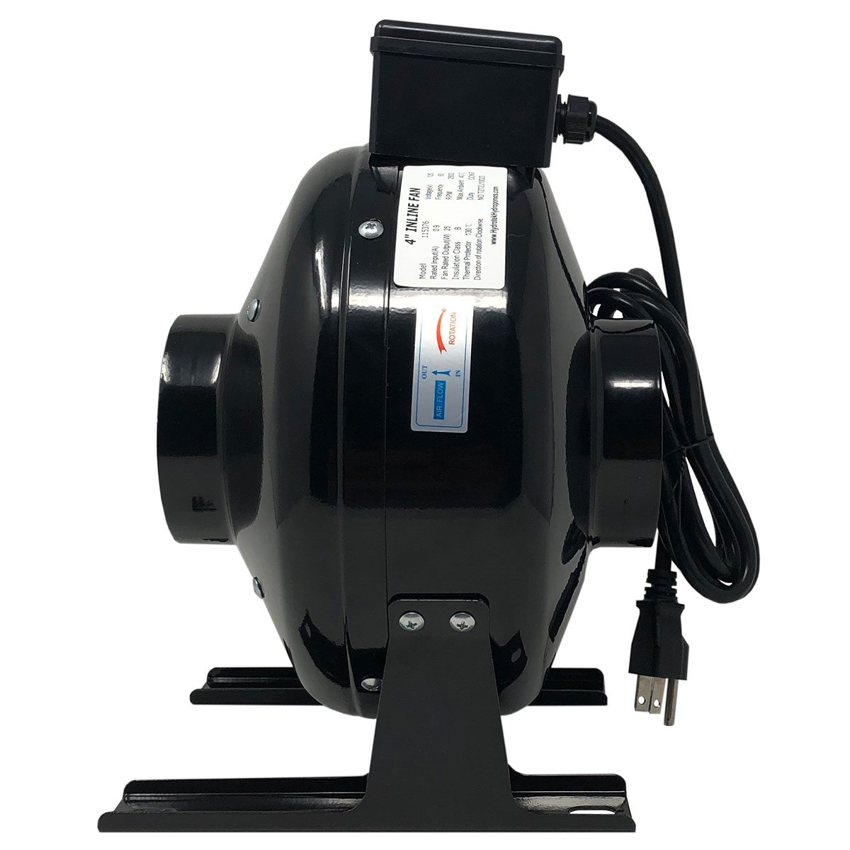 Inline Ventilation Fan 4 inch ProAir - Progressive Growth Garden Supply