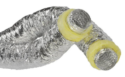 Insulated Mylar Ducting 25 ft - Noise - Reducing Flexible Duct - Progressive Growth Garden Supply