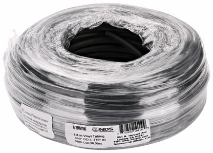 Irrigation Tubing 100 ft. 1/4 in Irrigation Tubing (0.160 in. X 0.220 in. OD), Black Vinyl - Progressive Growth Garden Supply