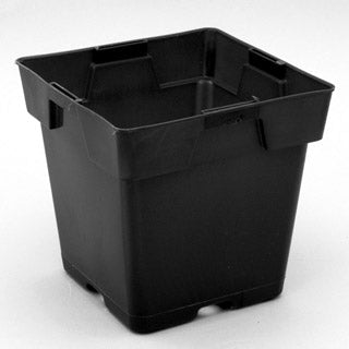 Jumbo Square Pot Black 5.5” (1 GAL) - Progressive Growth Garden Supply