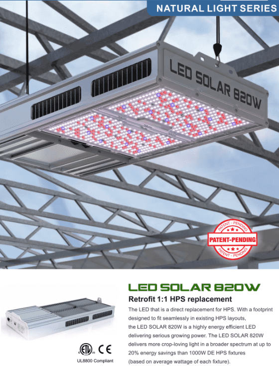 LED Grow Light 820 watt - Progressive Growth Garden Supply