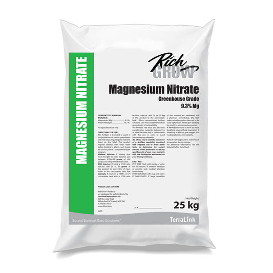 Magnesium Nitrate 10.7 - 0 - 0 +9.3Mg 25 kg - Progressive Growth Garden Supply